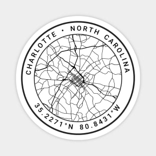 Charlotte Map Magnet